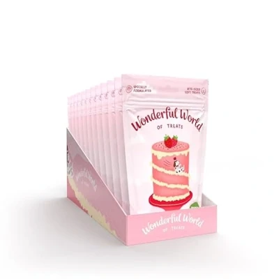 Image of Wonderful World Pet Treats, delectable Dog Treats 12 Pack (Berry Cake)