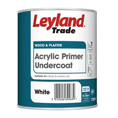 Image of Leyland Trade Acrylic Primer Undercoat White 750ml