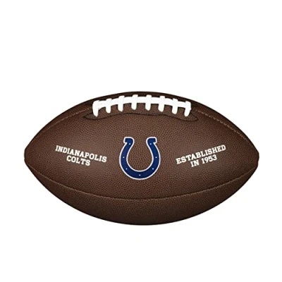 Image of Wilson American Football NFL TEAM LOGO, Official Size, Blended Leather, Brown