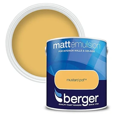 Image of Berger 2.5L Matt Emulsion Mustard Pot