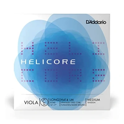 Image of D&#039;Addario H414 LM Helicore Long Scale Medium Tension Single C String for Viola