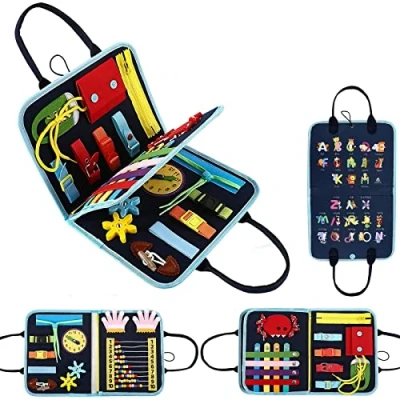 Image of Fidget Blanket for Dementia, Alzheimer&#039;s Products Calming &amp; Comforting Dementia Activities, Sensory Elderly Helps with Alzheimer’s, Asperger’s, Autism, Anxiety
