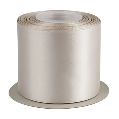 Image of AVANAVA 75mm Wide Ribbon Double Face Satin 22 Meters (823 Ash)
