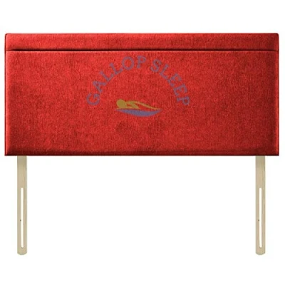 Image of Gallop Sleep Polo Linen Sturdy Headboard for Divan Bed Bedroom furniture (Red, Single 3 FEET, Height 20 INCHES)