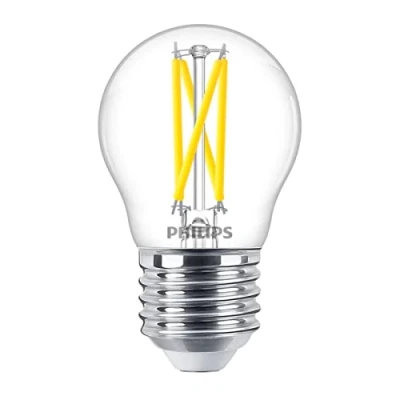 Image of Philips Golfball LED Light Bulb DimTone E27 2.5W (25W Eqv) Warm White
