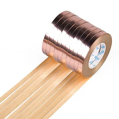 Image of Matory 10 Rolls 100M Rose Gold Curling Ribbon 5mm Shiny Balloon String for Party Supplies Gift Wrapping
