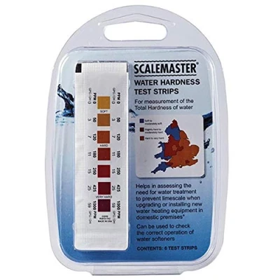 Image of Scalemaster 6 x Total Water Hardness Test Strips Kit Easy &amp; Accurate Softener