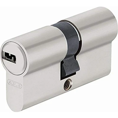 Image of Abus EC SNP Cylinder Lock for External Doors/Entrances 40 x 55 mm Matt Nickel Plated