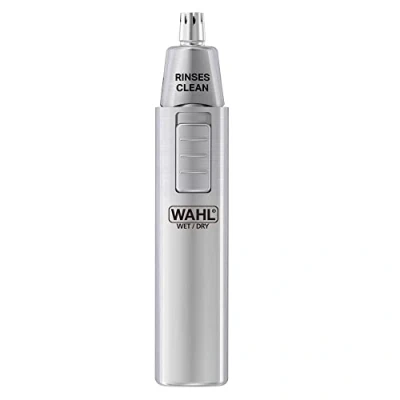 Image of Wahl Personal Trimmer, Trimmers for Men and Women, Nose Ear Eyebrow Washable Heads, Trim Sideburns Facial Hair, Peach Fuzz Trimming, Cordless