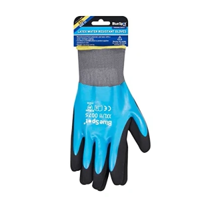 Image of Blue Spot Tools Latex Water Resistant Gloves (XXL)