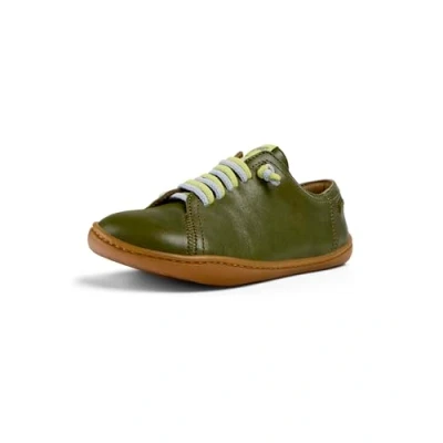 Image of Camper Boys Peu Cami 80003 Slip On, Green 142, 12.5 UK Child