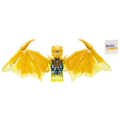 Image of LEGO Ninjago Crystalized: Jay Golden Dragon Minifig with Lightning Sword