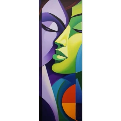Image of Diamond Painting Kits for Adults,Large DIY 5D Abstract Face Full Drill Arts,Round Gem Art Dots Crystal Arts Crafts,Diamond Kids Beginners Home Decor 30x90cm/12x36in M 127