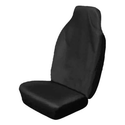 Image of Sakura Front Seat Protector for Cars and Vans HDEXH2 Black Heavy Duty Waterproof Wipe Clean Airbag Compatible Universal Elasticated Easy Fit