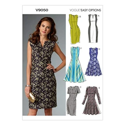 Image of Vogue Patterns 9050 Misses Petite Dress,Sizes, Linen, Multicolor, E5 (14 16 18 20 22)