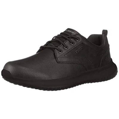Image of Skechers Men&#039;s Delson Antigo Oxfords, Black BLK, 6.5 UK