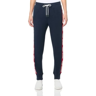 Image of Tommy Hilfiger Women&#039;s Pants Knit Jogger Sportswear Bottoms, Sky Captain, XS