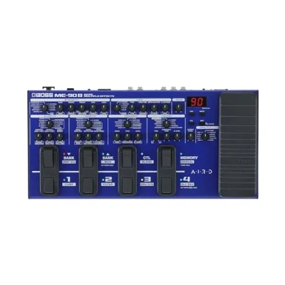 Image of BOSS ME 90B Bass Multi Effects All In One Processor 10 Onboard AIRD Amp Models 61 from the Library 8 Function Footswitches &amp; Redesigned Expression Pedal