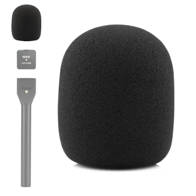 Image of LEFXMOPHY Windscreen for Rode Interview Go Handheld Adaptor Wireless Mic Spongue Pop filter Microphone Foam Cover Wind Screen