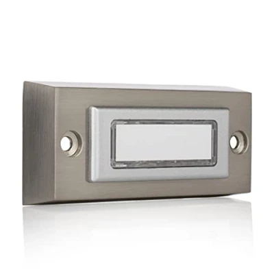 Image of Byron DBW 21036 Universal doorbell Button, Brushed Stainless Steel