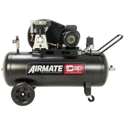 Image of SIP Airmate Belt Drive Air Compressor, 230V 13A, 150L, 3hp / 2.2kW, 145psi 10 Bar 14CFM 97dB