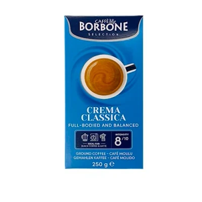 Image of CAFFE BORBONE Crema Classica 250g Full Bodied And Balanced Ground Coffee