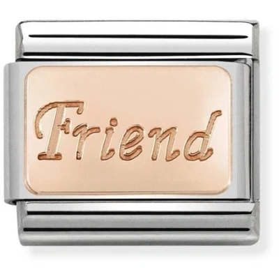 Image of Nomination Rose Gold Friend Charm