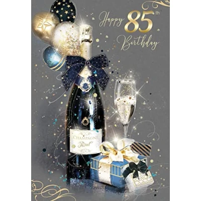 Image of Cherry Orchard 85th Birthday Card from the Grayson Range complete with Gold Envelope and Foil Detailing …