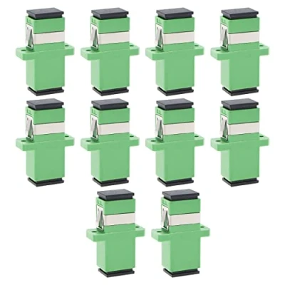 Image of YINETTECH 10PCS SC Singlemode Fiber Optic Adapter Female to APC Coupler Network Internet Connector Extender with Mount Panel