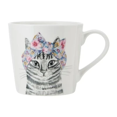 Image of Mikasa Tipperleyhill Cat Print 380ml Mug