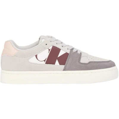 Image of Calvin Klein Jeans Women&#039;s Classic Cupsole NBS Mix Yw0yw01612 Sneakers, Grey Oyster Mushroom Stormfront, 5 UK