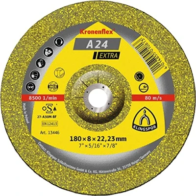 Image of Klingspor A 24 EX Cutting Disc 115 x 6 22,23 mm gekrümt 10 Stück