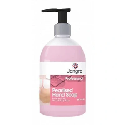 Image of Jangro Pearlised Hand &amp; Body Soap Pump 6 x 500ml