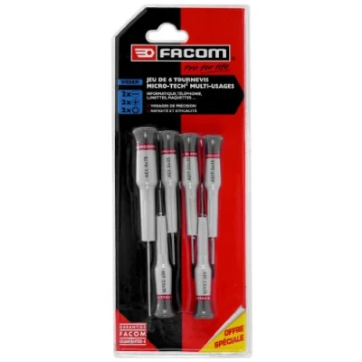 Image of Facom MT.J6PG Precision Screwdrivers Set of 6