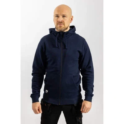 Image of Helly Hansen Manchester Navy Zip Hoodies for Men Size XXL
