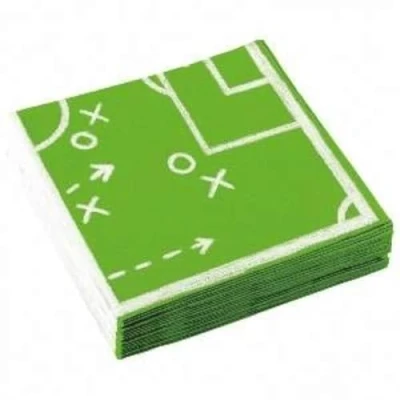 Image of Amscan 9903008 Kicker Football Kids Birthday Party Luncheon Napkins 20 Pack