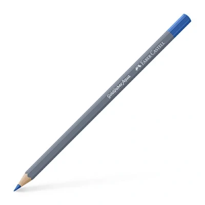 Image of Faber Castell Creative Studio Goldfaber Aqua Watercolour Pencil, (143), Cobalt Blue, Single For Art, Craft, Drawing, Sketching, Home, School, University, Colouring