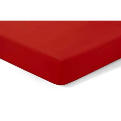 Image of Amigozone Extra Deep 16&quot;(40cm) Non Iron Percale Pollycotton Fitted Sheets (Super King, Red)