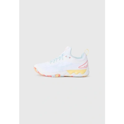 Image of Mizuno WAVE LUMINOUS 3 Volleyball Shoes White/Calypso Coral/Pale Banan Women Size 4.5