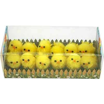 Image of SRV Hub 12PCs Chenille Fluffy Chicks