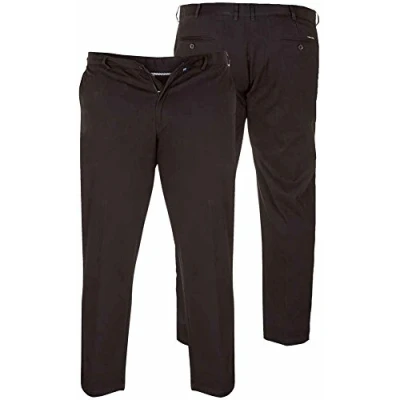 Image of Duke Men&#039;s D555 Bruno Extenda Chino Black 44W X 32L