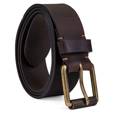 Image of Timberland PRO Men&#039;s 40mm Workwear Work Leather Belt, Dark Brown/Roller Buckley, 50