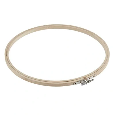 Image of Bamboo Embroidery Hoop Cross Stitch Sewing Flower Ring Size Choice 4&quot; 14&quot; (10&quot; (25cm))