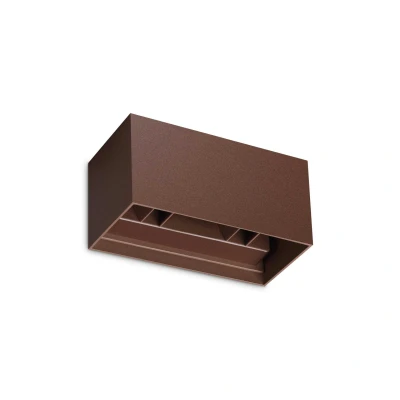 Image of Atom 4 Light Integrated LED Outdoor Up Down Wall Lamp Coffee 2100Lm 3000K IP54