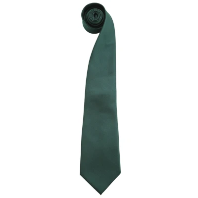 Image of Premier Mens Tie Men Plain Work (Pack of 2) (Bottle Green) One Size