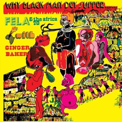 Image of Fela Kuti Why Black Man Dey Suffer Transparent Yellow vinyl Sealed 2024 UK LP KFR2012 3