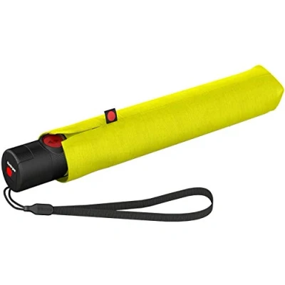 Image of Knirps Ultra U.200 Medium Duomatic Pocket Umbrella Automatic Open/Close Storm Proof Windproof, yellow, M