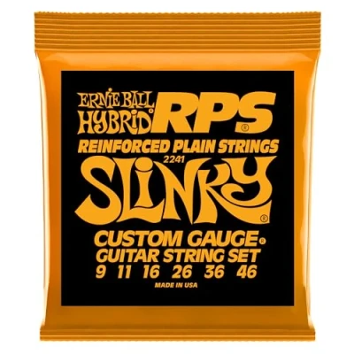 Image of Ernie Ball Hybrid Slinky RPS Nickel Wound Electric Guitar Strings 9 46 Gauge