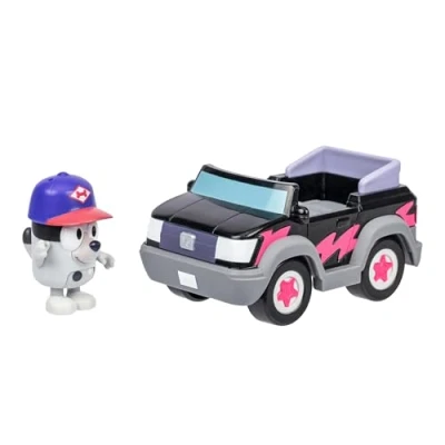Image of Bluey Hit The Road And Her Friends In This Cute Little Vehicle! Ride Along Pizza Girls Car with Muffin, Vehicle Fits One 2.5&quot; (6cm) Articulated Muffin Figure Inside