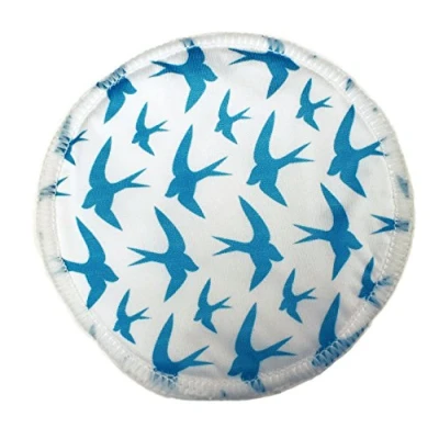 Image of Ana Wiz Washable Natural Bamboo Breast Pads (Pack of 4, Blue)